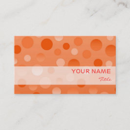 plantilla de tarjeta de visita de naranja Fizz