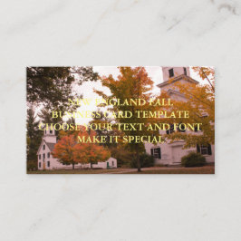 PLANTILLA DE TARJETA DE VISITA DE OTOÑO DE NUEVA I