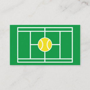 Plantilla de tarjeta de visita de Pro Tennis Instr