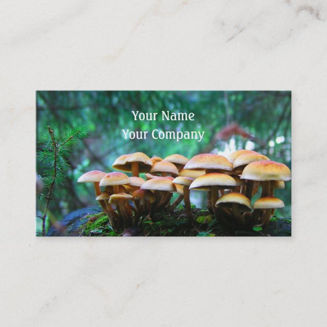plantilla de tarjeta de visita de pueblo honhroom (Anverso)