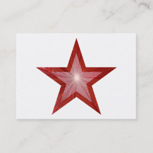 Plantilla de tarjeta de visita de Red Star regorde