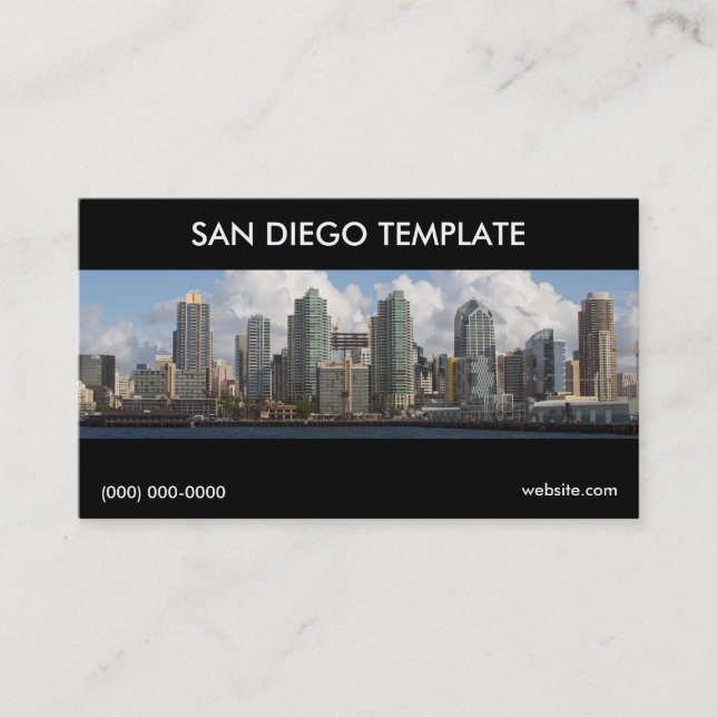 Plantilla de tarjeta de visita de San Diego (Anverso)