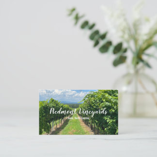 Plantilla de tarjeta de visita de viñedos
