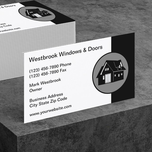Plantilla de tarjeta de visita de Windows and Door (Subido por el creador)