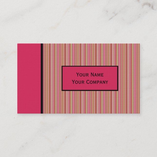 Plantilla de tarjeta de visita diseñada por retro (Anverso)