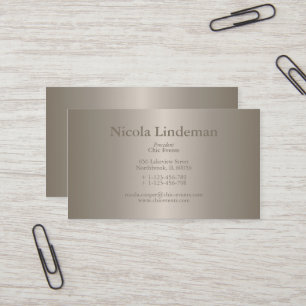 Plantilla de tarjeta de visita elegante Gold Burni