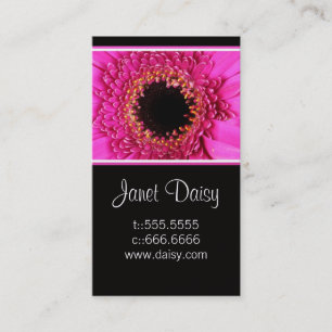 Plantilla de tarjeta de visita Gerbera Daisy