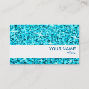 plantilla de tarjeta de visita Glitz Blue stripe