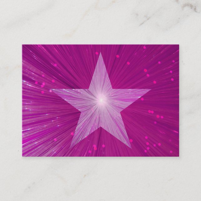 Plantilla de tarjeta de visita guiada por Estrella (Anverso)