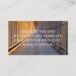 PLANTILLA DE TARJETA DE VISITA LIGHT AT THE END