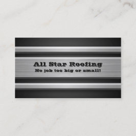 Plantilla de tarjeta de visita Metalizado plateada