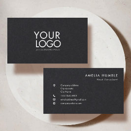 Plantilla de tarjeta de visita moderna con logotip