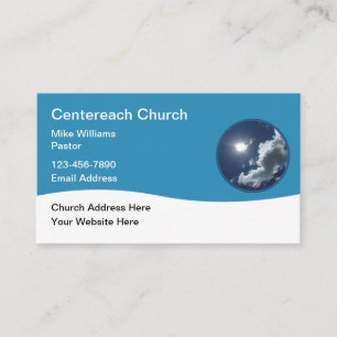 Plantilla de tarjeta de visita moderna del Pastor