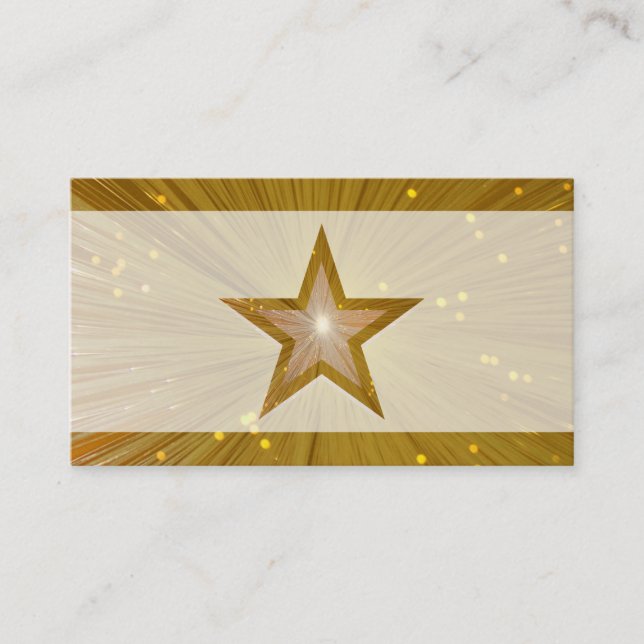 Plantilla de tarjeta de visita paleta Gold Star (Anverso)