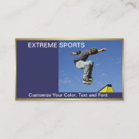 Plantilla de tarjeta de visita para deportes extre