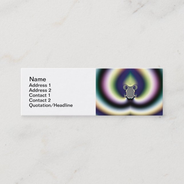 Plantilla de tarjeta de visita para el corazón psi (Anverso)