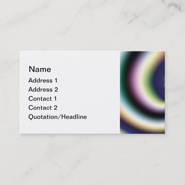 Plantilla de tarjeta de visita para el corazón psi (Anverso)