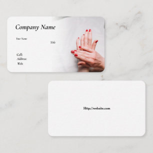 PLANTILLA DE tarjeta de visita para NAILS