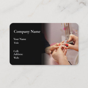 PLANTILLA DE tarjeta de visita para NAILS