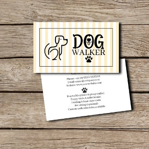 Plantilla de Tarjeta de Visita para Paseo de Perro