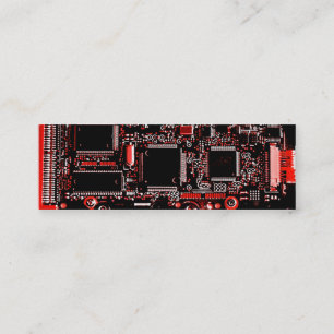 Plantilla de tarjeta de visita roja 2 para el circ