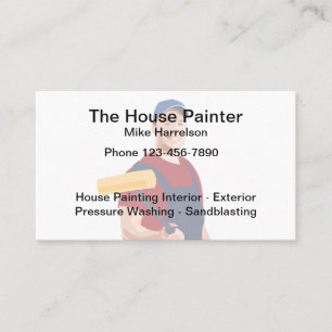 Plantilla de Tarjeta de Visita Simple para Pintor