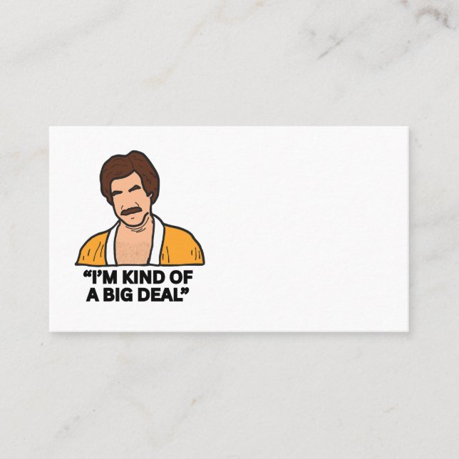 Plantilla de tarjeta de visita - Soy un gran negoc (Anverso)