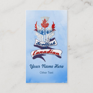 Plantilla de tarjeta de visita Thistle de Canadá e