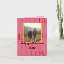 Plantilla de tarjeta del día de San Valentín con f