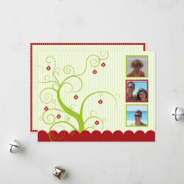 Plantilla de tarjeta fotográfica de vacaciones