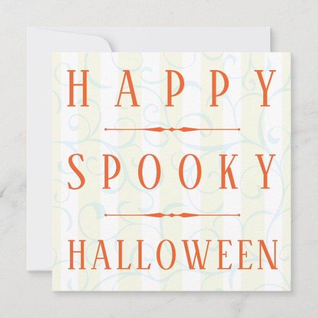 Plantilla de tarjeta Happy Spooky Halloween (Anverso)
