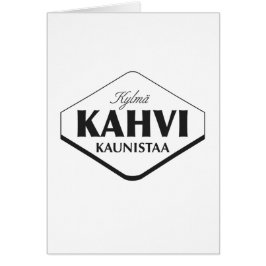Plantilla de tarjeta Kylmä Kahvi Kaunistaa