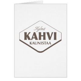 Plantilla de tarjeta Kylmä Kahvi Kaunistaa 2