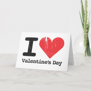 Plantilla de tarjeta plegable del Día de San Valen