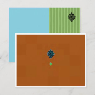 Plantilla de Tarjeta Postal de Cobre con Borde