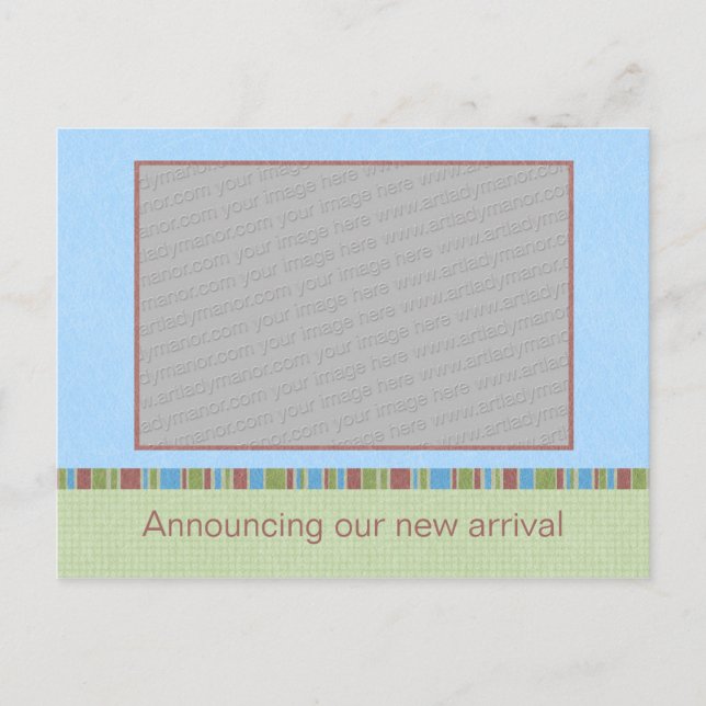 Plantilla de tarjeta postal de Invitación azul cie (Anverso)