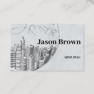 Plantilla de tarjeta profesional Línea azul