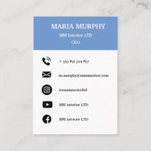 Plantilla de tarjeta profesional y sencilla