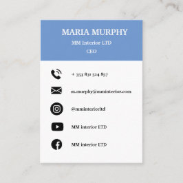 Plantilla de tarjeta profesional y sencilla