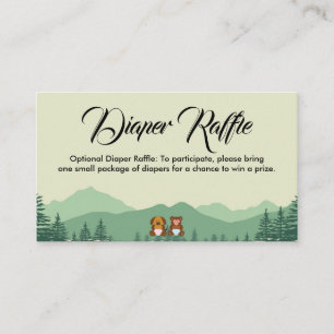 Plantilla de tarjeta Raffle Diaper