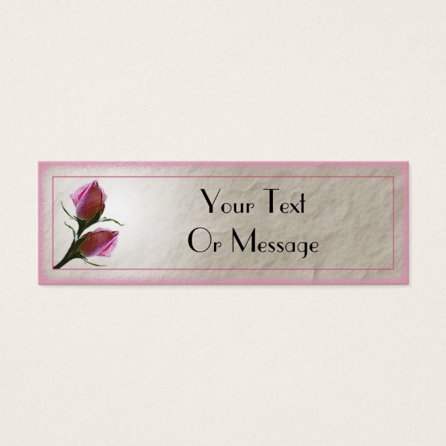 Plantilla de tarjeta rosa (Frente)