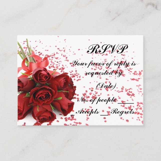 Plantilla de tarjeta RSVP (Anverso)