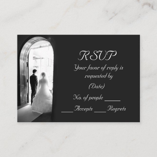 Plantilla de tarjeta RSVP (Anverso)
