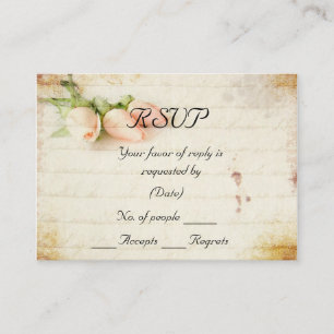 Plantilla de tarjeta RSVP
