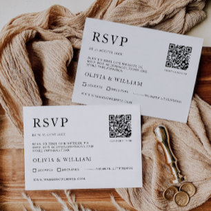 Plantilla de tarjeta RSVP de boda