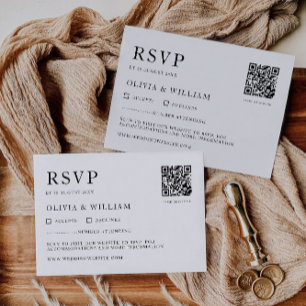 Plantilla de tarjeta RSVP de boda