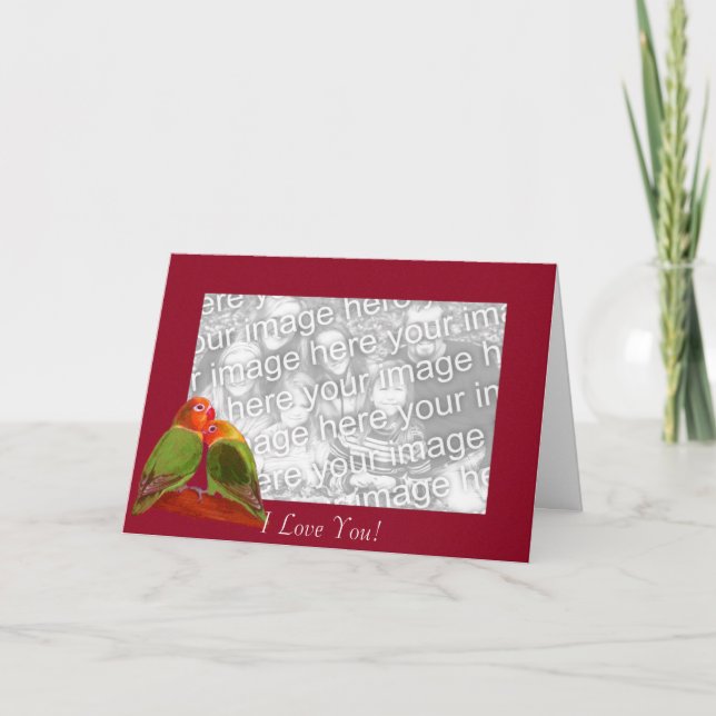 Plantilla de tarjeta - Te amo (Anverso)