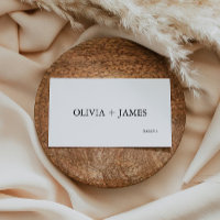 Plantilla de Tarjetas de Asiento de Boda Minimalis