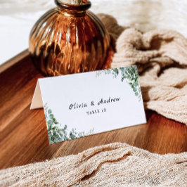 Plantilla de tarjetas de Boda de verde