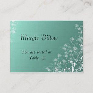 Plantilla de tarjetas de lugar de tabla para Bodas